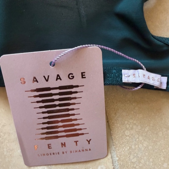 Savage X Fenty Women's Shining Strap Embroidered Unlined Demi Bra 32 C - Picture 8 of 10